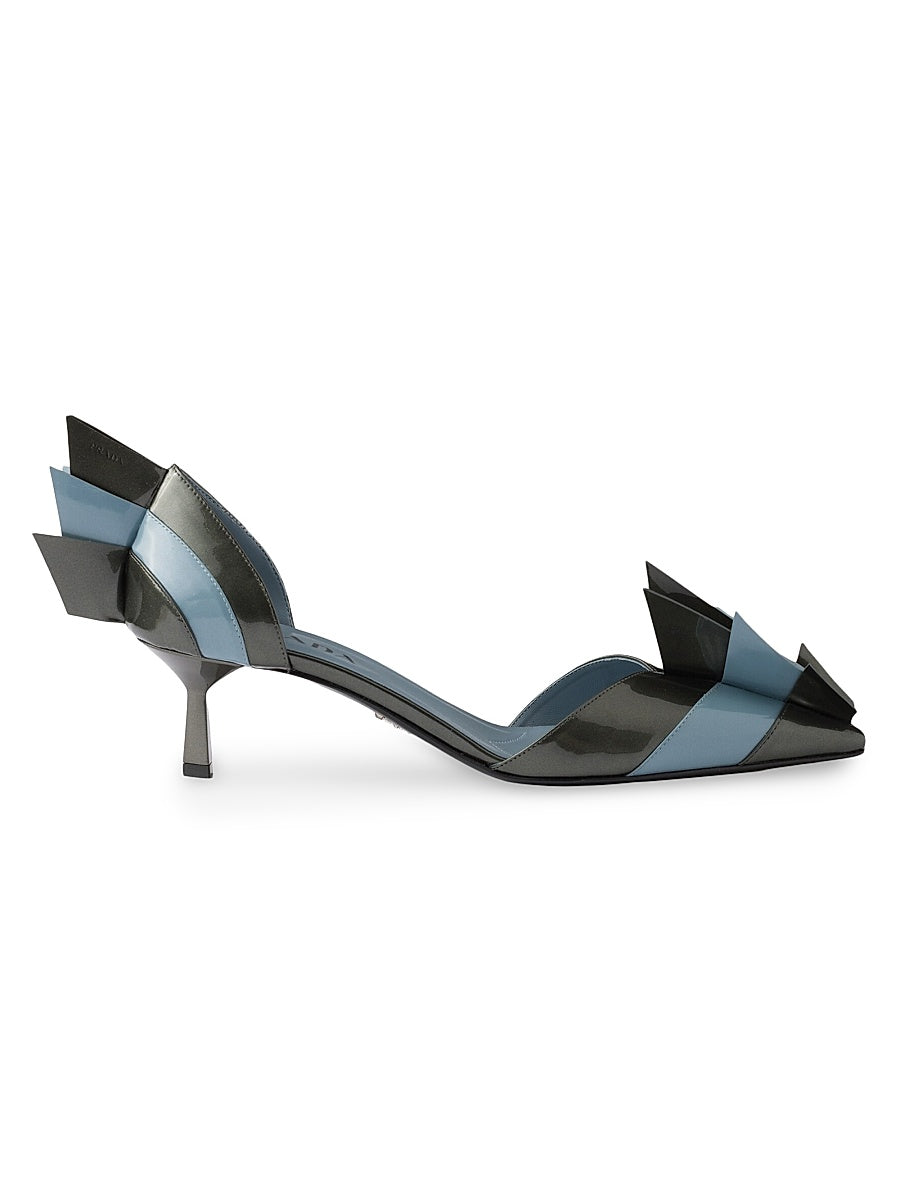 Two-Tone Patent Leather D'orsay 55MM Pumps