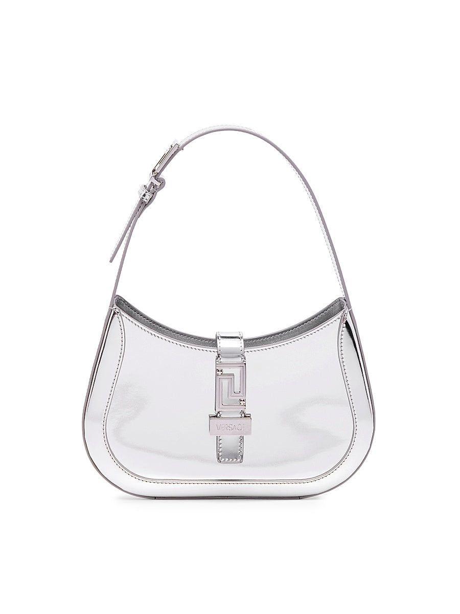 Small Metallic Leather Shoulder Bag