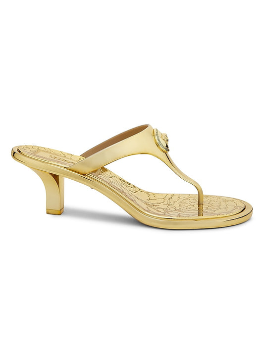 55MM Medusa Metallic Sandals