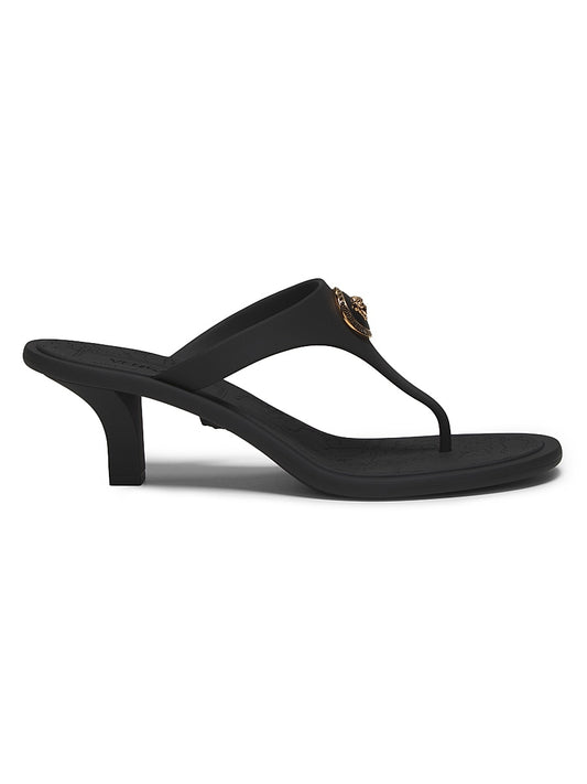 55MM Medusa Baroque Kitten-Heel Sandals