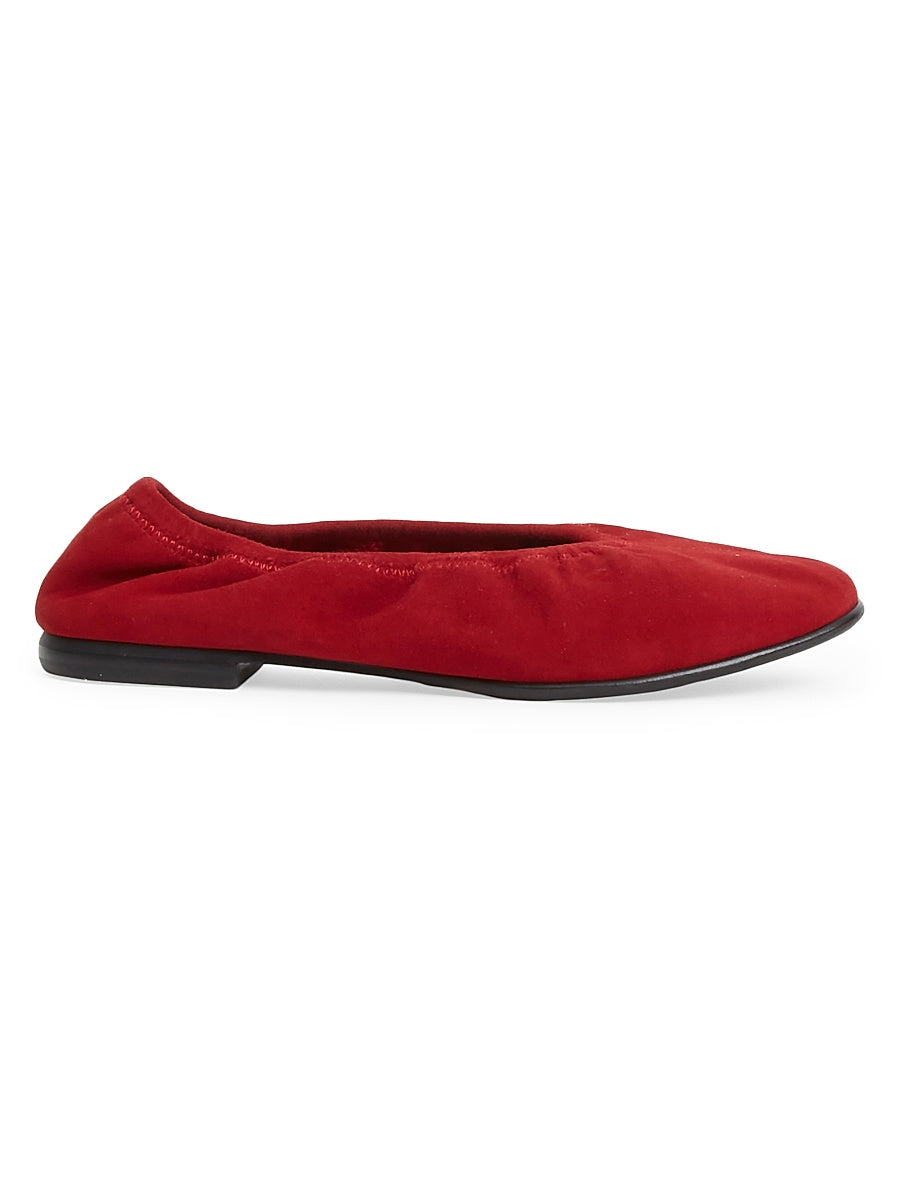 Danna Elasticized Suede Ballet Flats