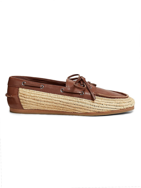 Danner Raffia &amp; Leather Boat Shoes