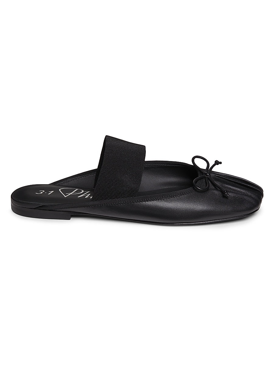 ID Bow Leather Mules