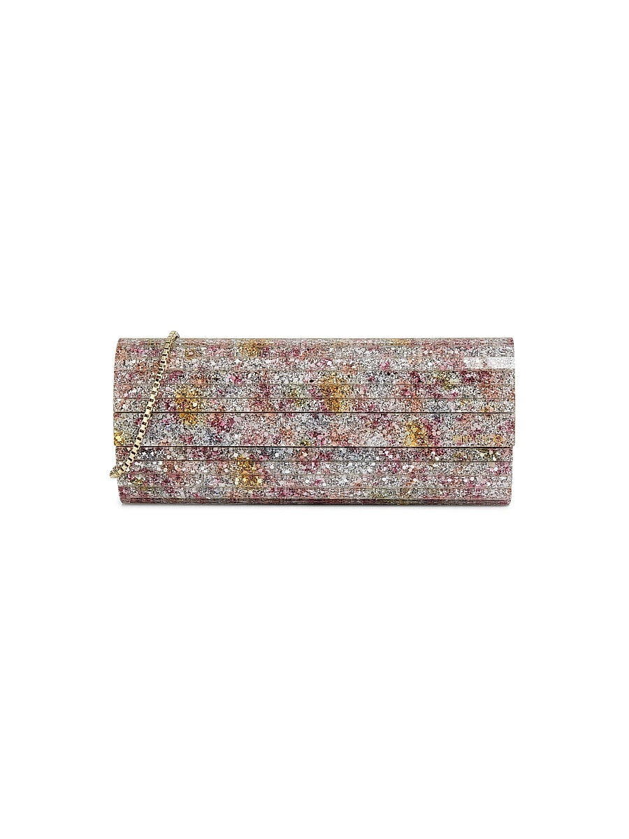 Sweetie Floral Glitter Clutch
