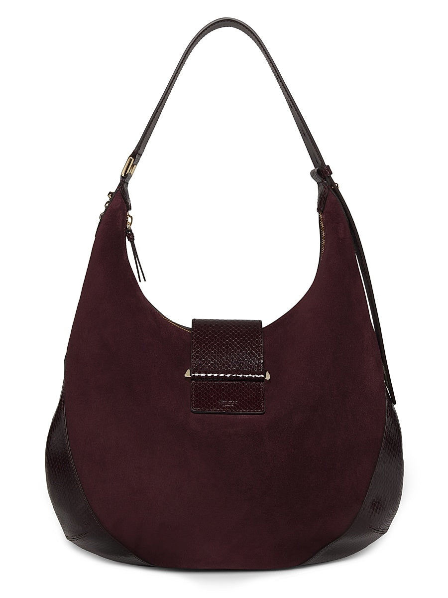 Medium Bar Leather Hobo Bag