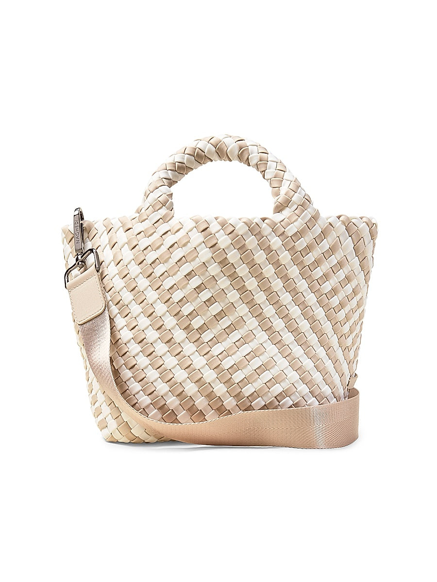 St. Barths Small Striped Geo Tote Bag