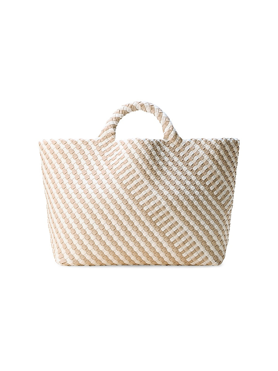 St. Barths Large Striped Geo Tote Bag