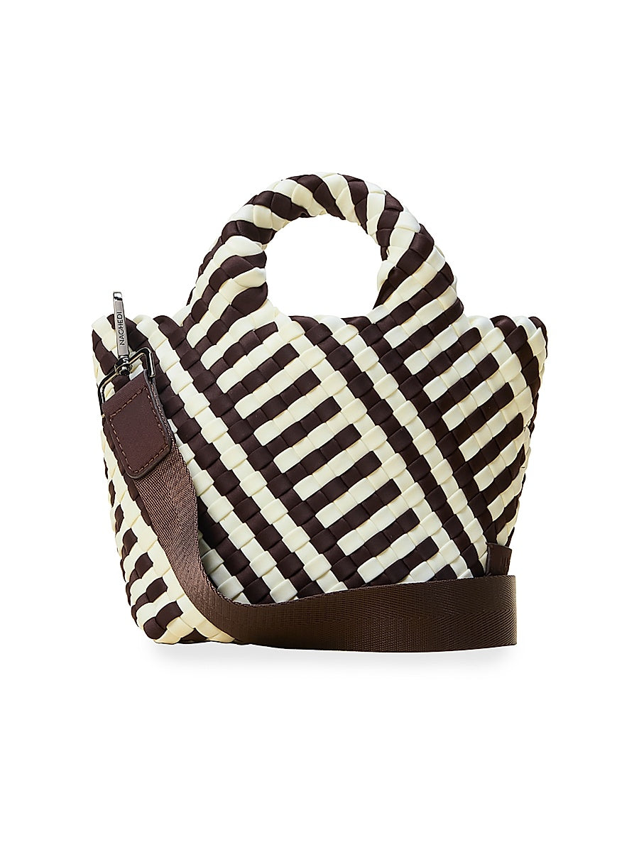 St. Barths Petit Striped Geo Tote Bag