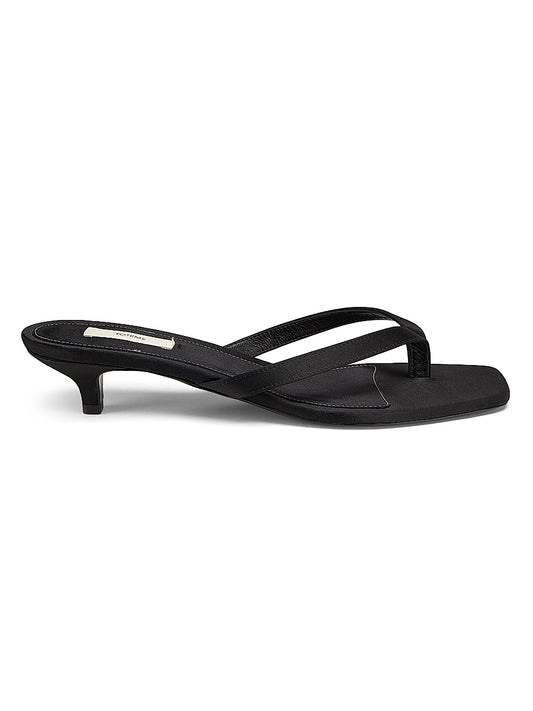 35MM Satin Slip-On Sandals