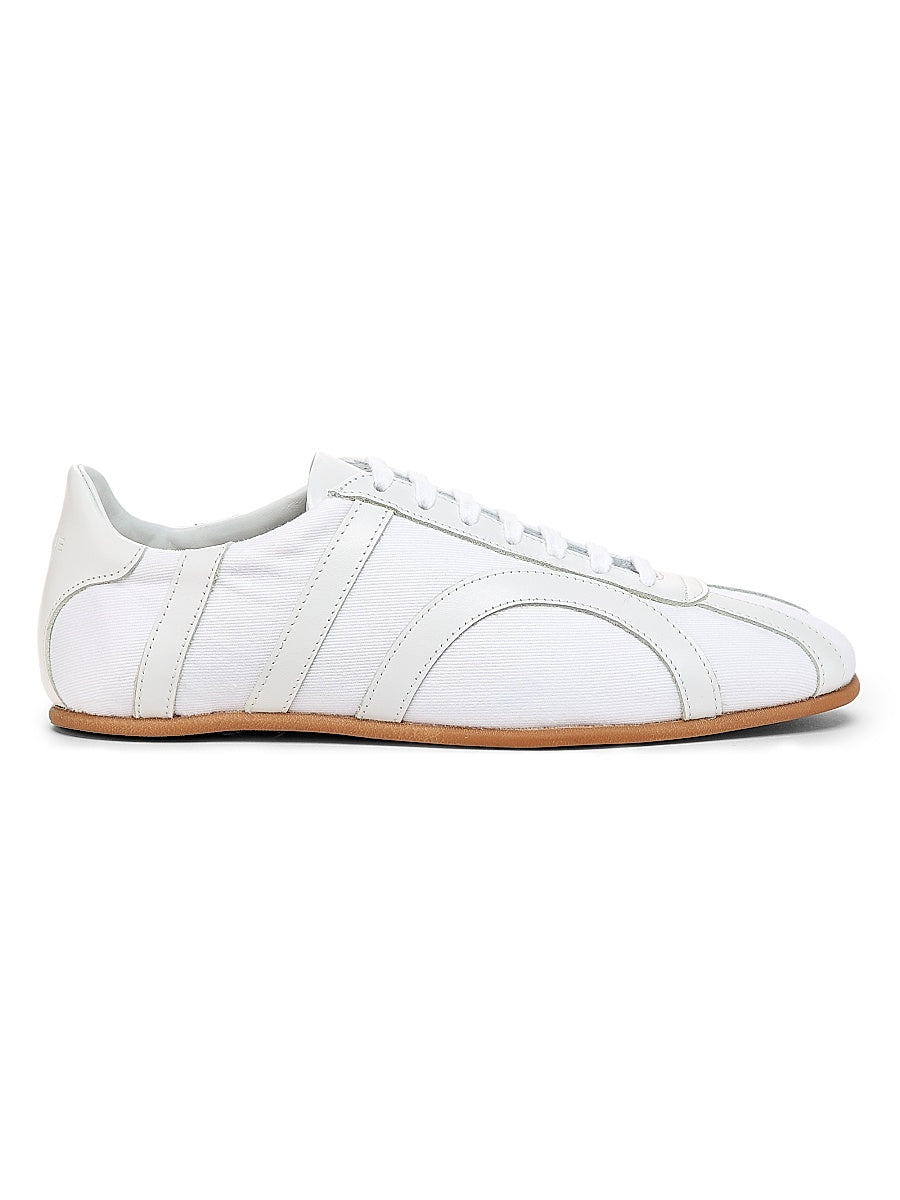 Canvas Square-Toe Sneakers