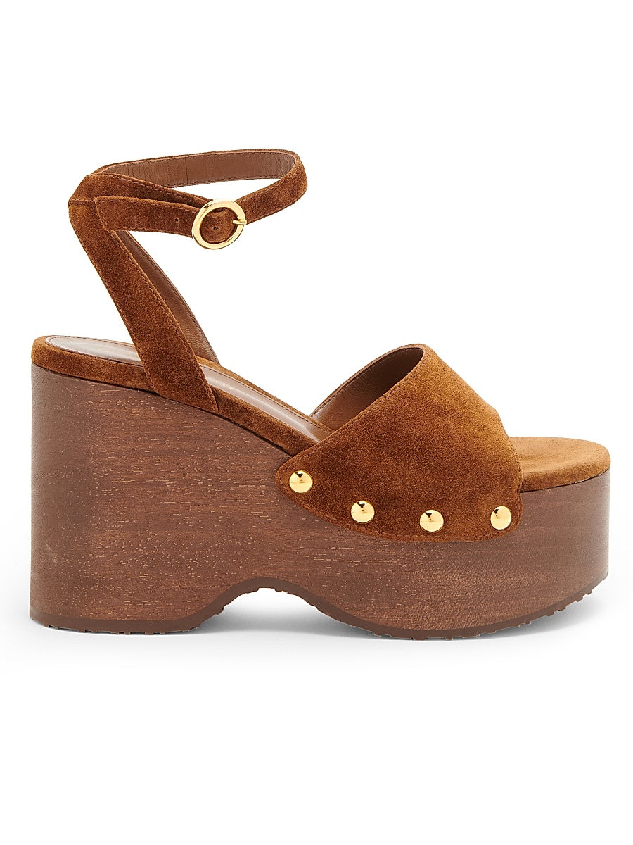95MM Suede Platform Sandals