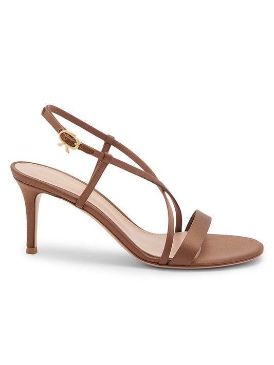 70MM Crepe Satin Sandals