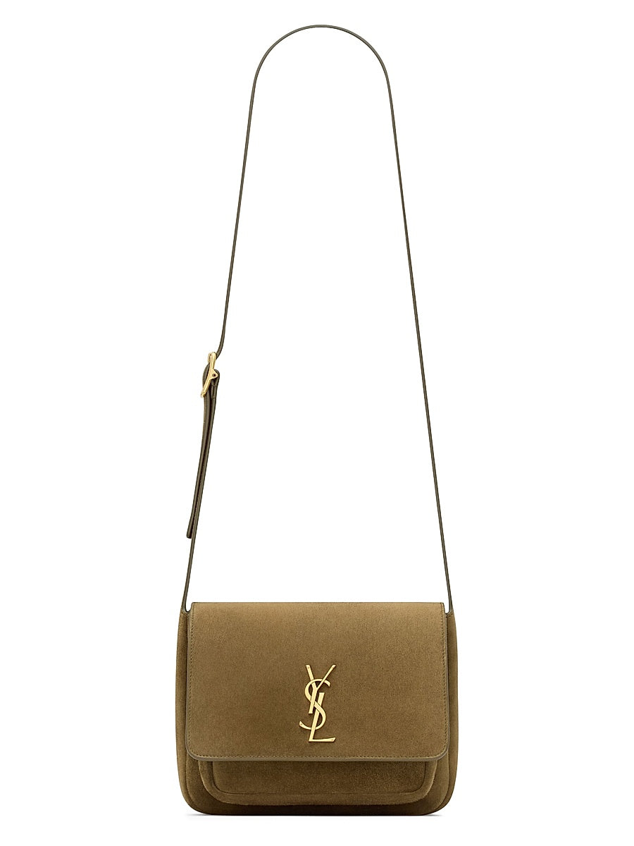 Niki Satchel Shoulder Bag in Suede