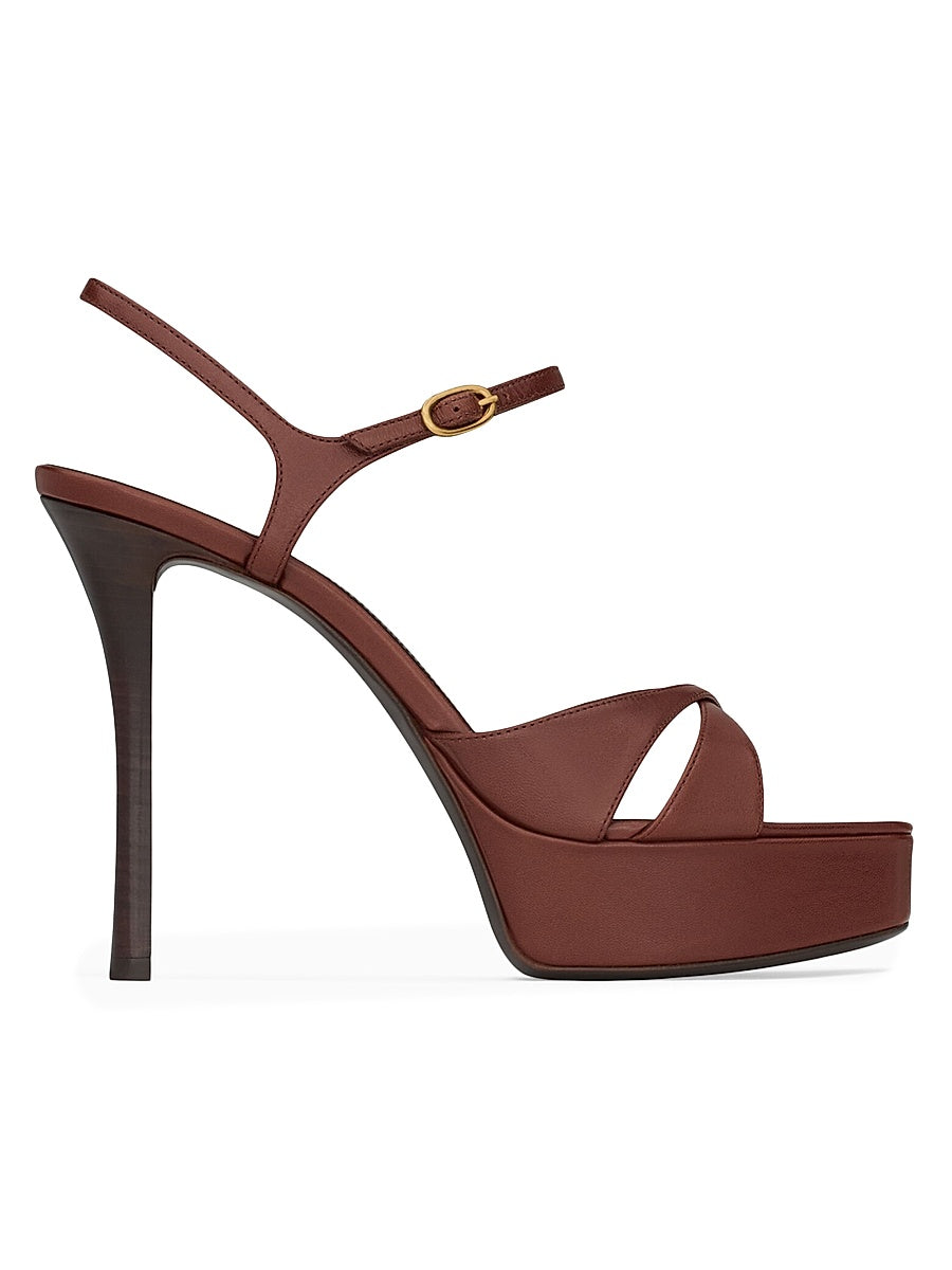 Debbie Platform Sandals in Smooth Leather
