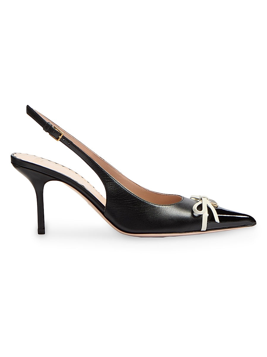 Bepointy Slingback Pumps 80MM in Patent Leather