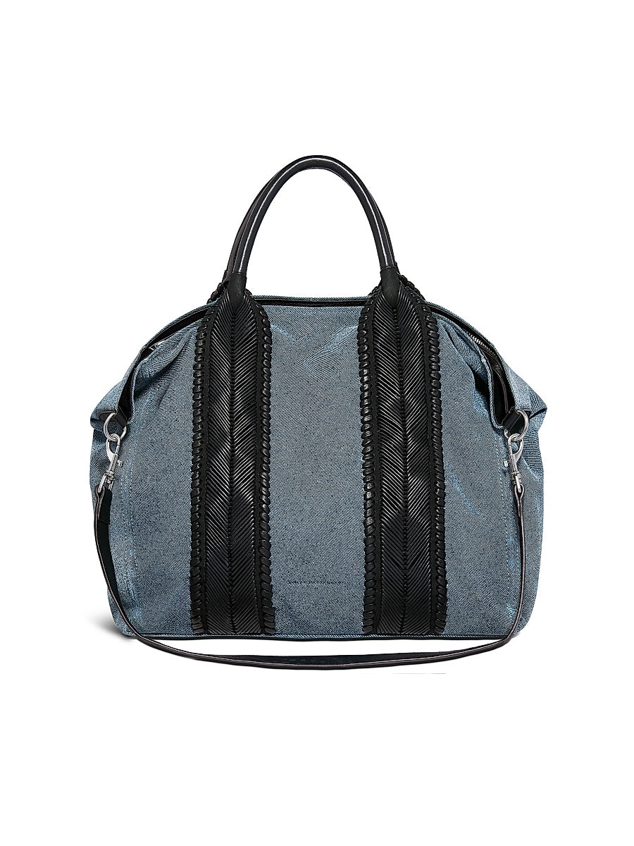 All For Love Leather Convertible Top Zip Tote Bag