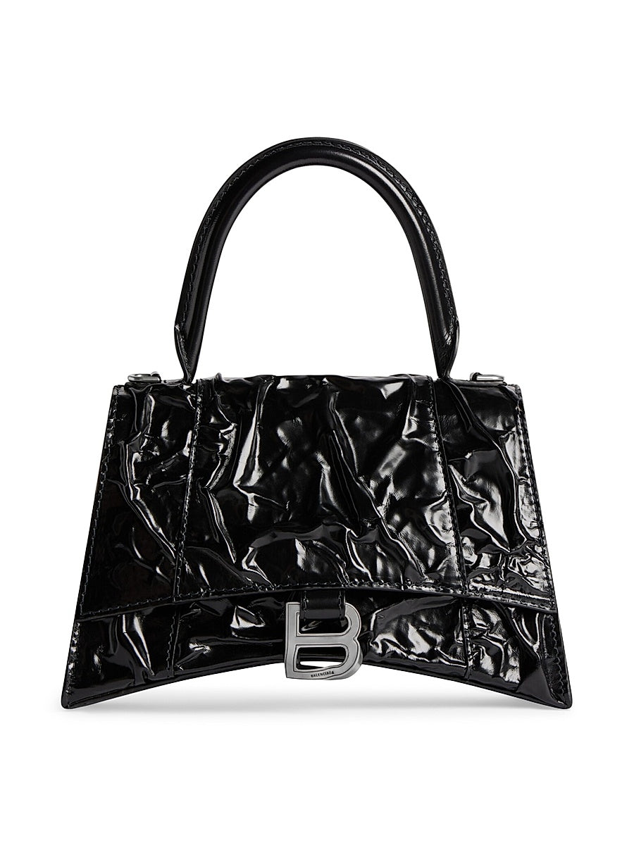 Hourglass Small Top Handle Bag Crushed Effect