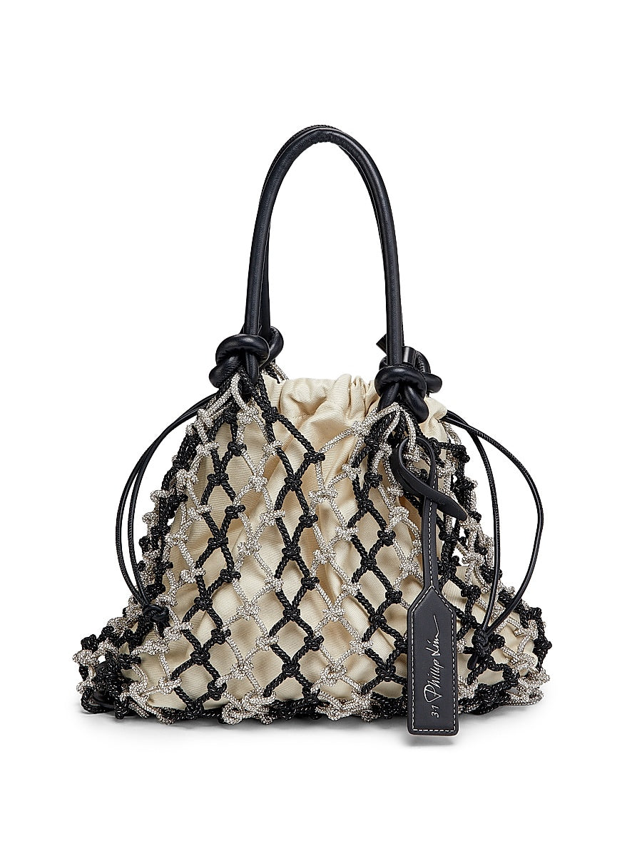 Mini Crystal Macramé Handbag