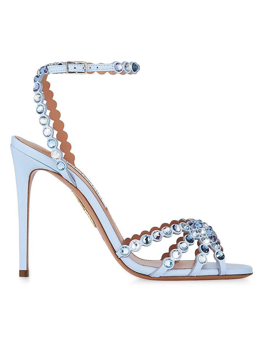 Tequila 105MM Crystal-Embellished Leather Sandals