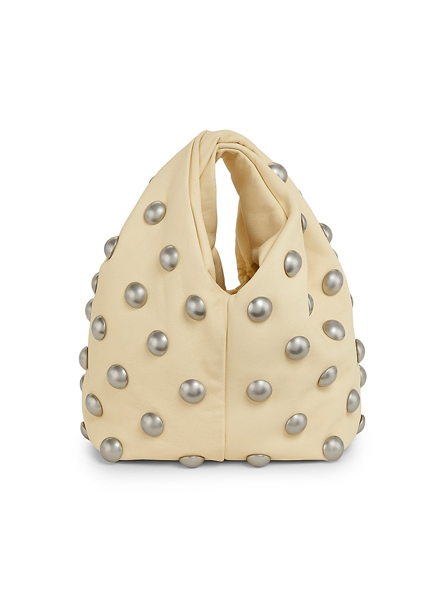 Simone Studded Leather Top Handle Bag