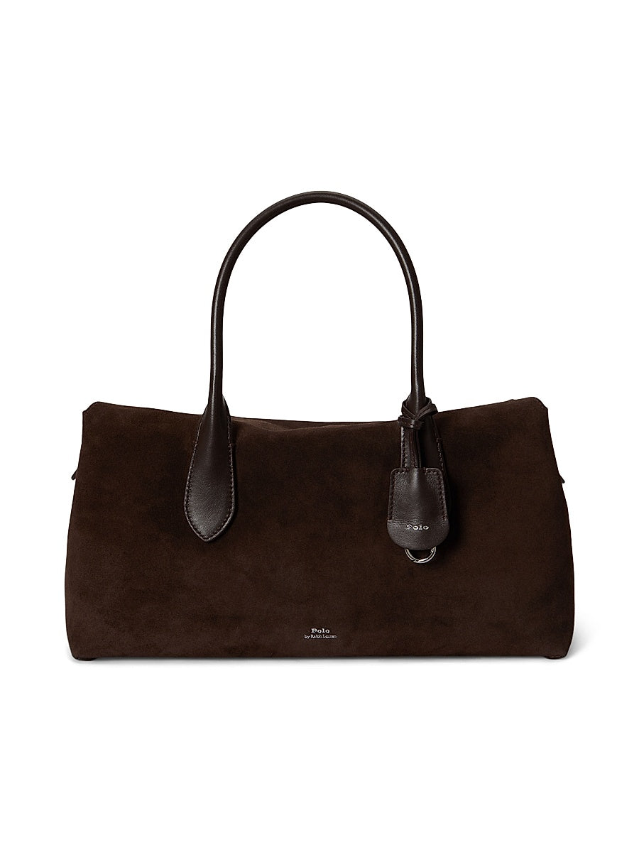 Logo Suede Tote Bag