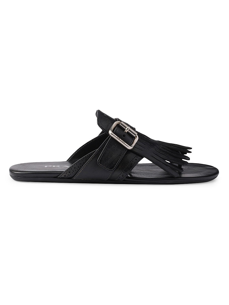 Shuffle Leather Thong Sandals