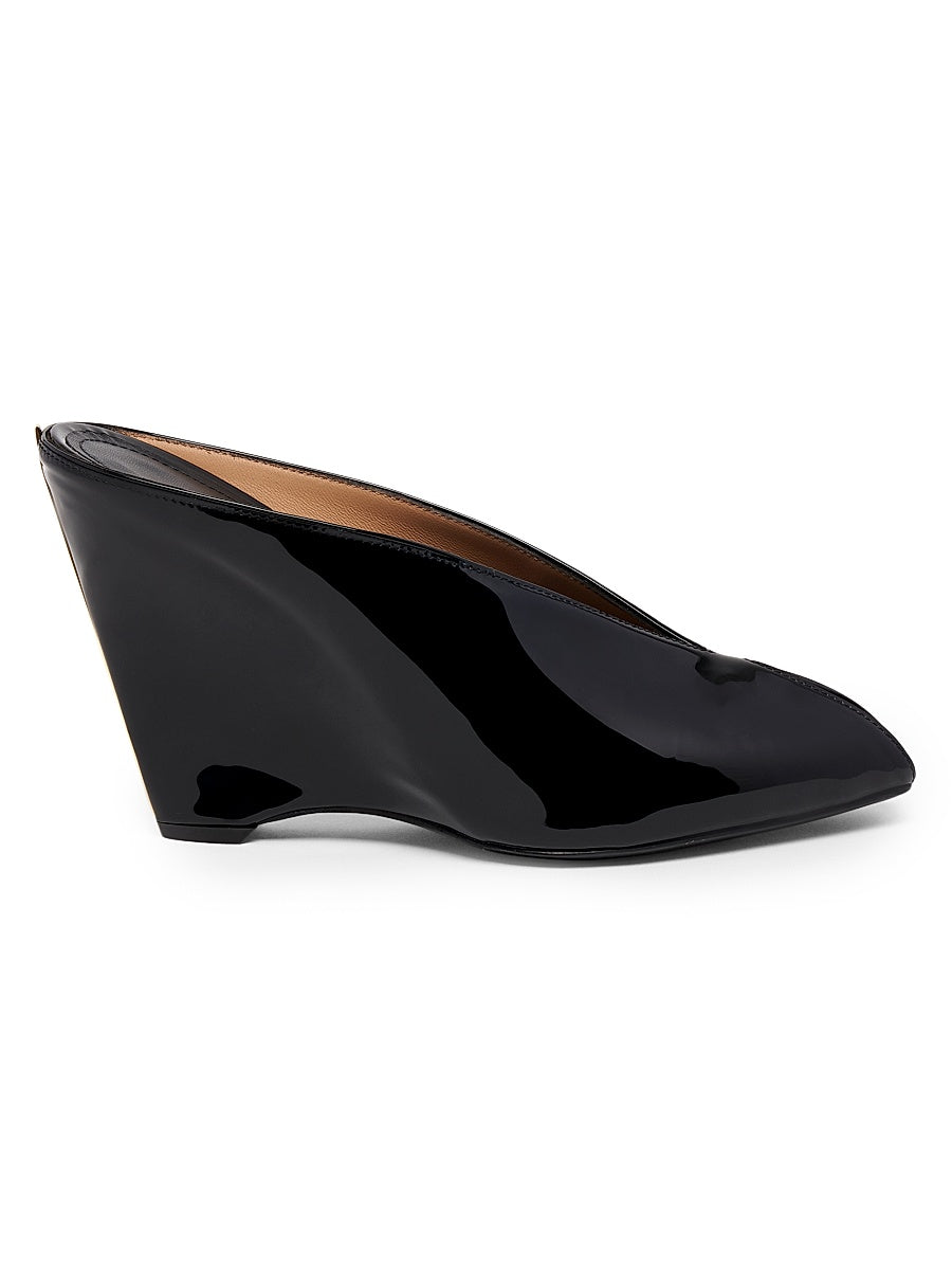 Alicia 95MM Patent Leather Mules