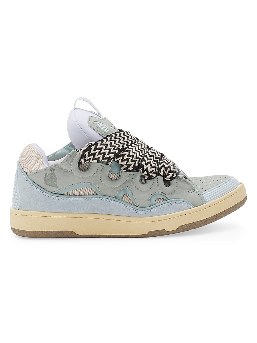 Leather Curb Sneakers