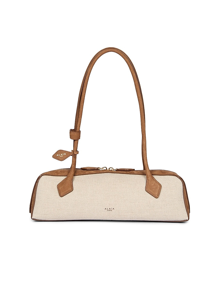 Teckel Medium Leather Baguette Bag