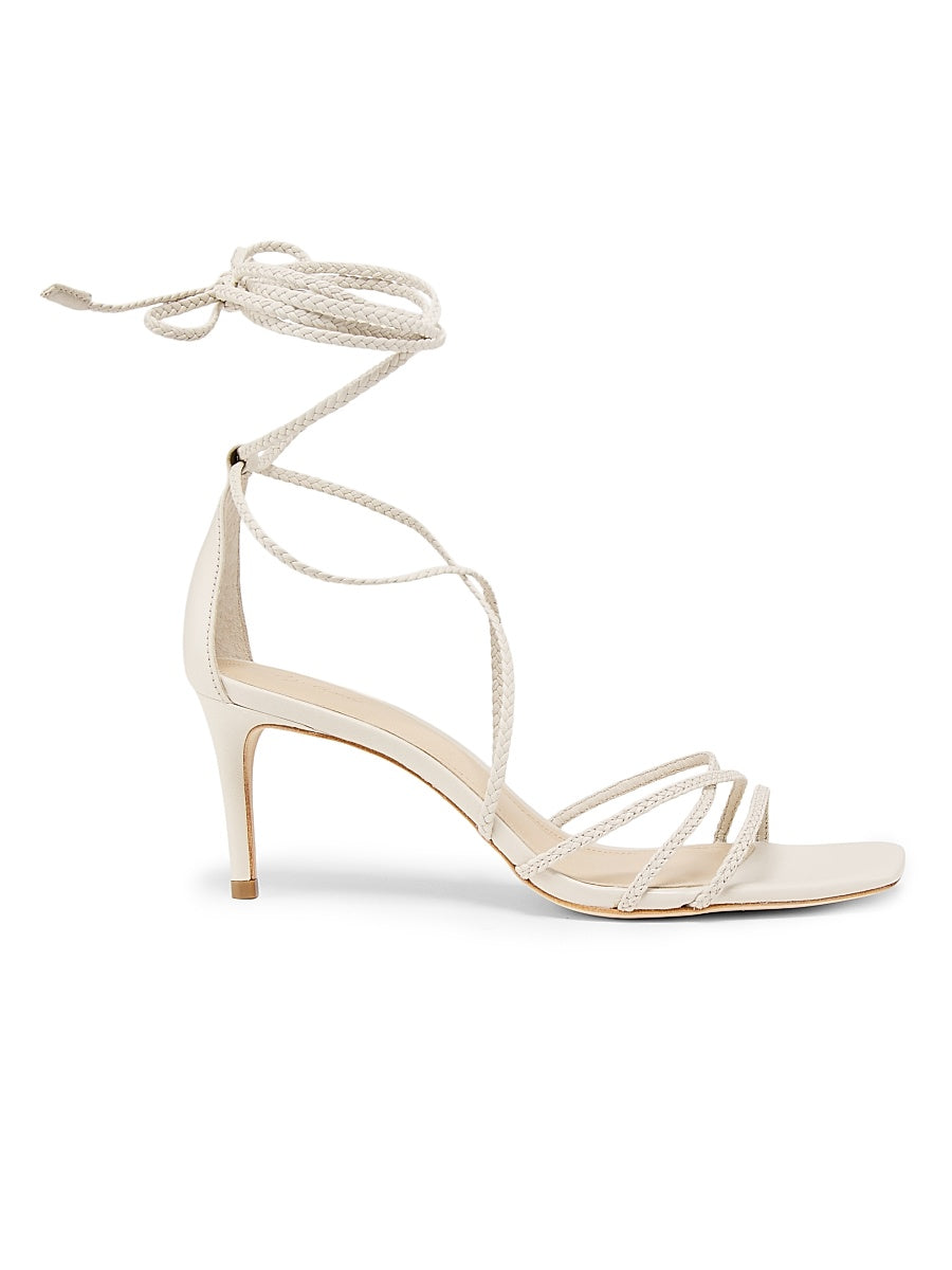 70MM Braided Leather Sandals