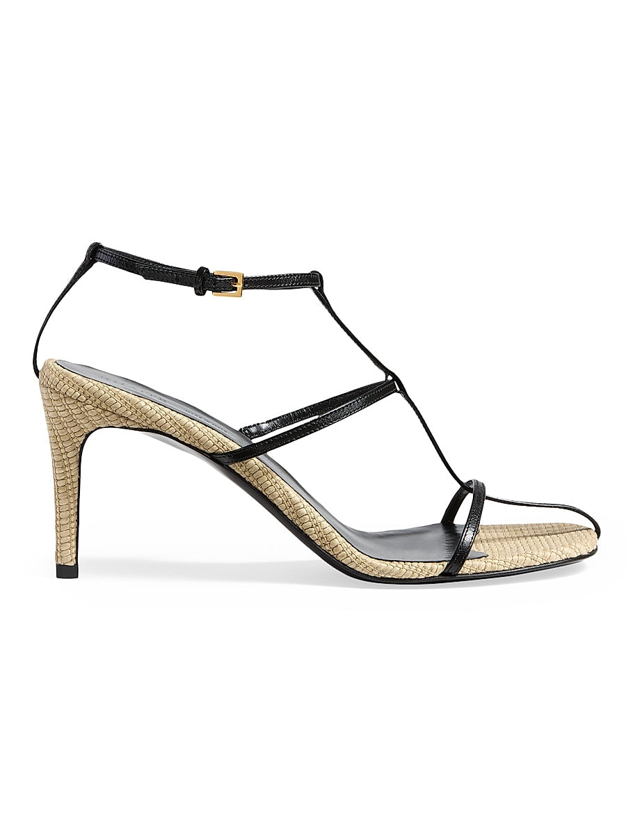 Cage 75MM Leather Sandals
