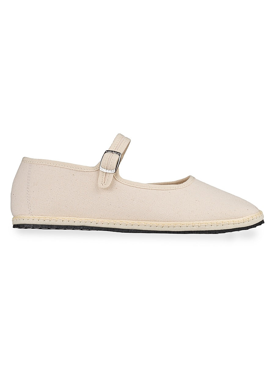 Canvas Mary Janes