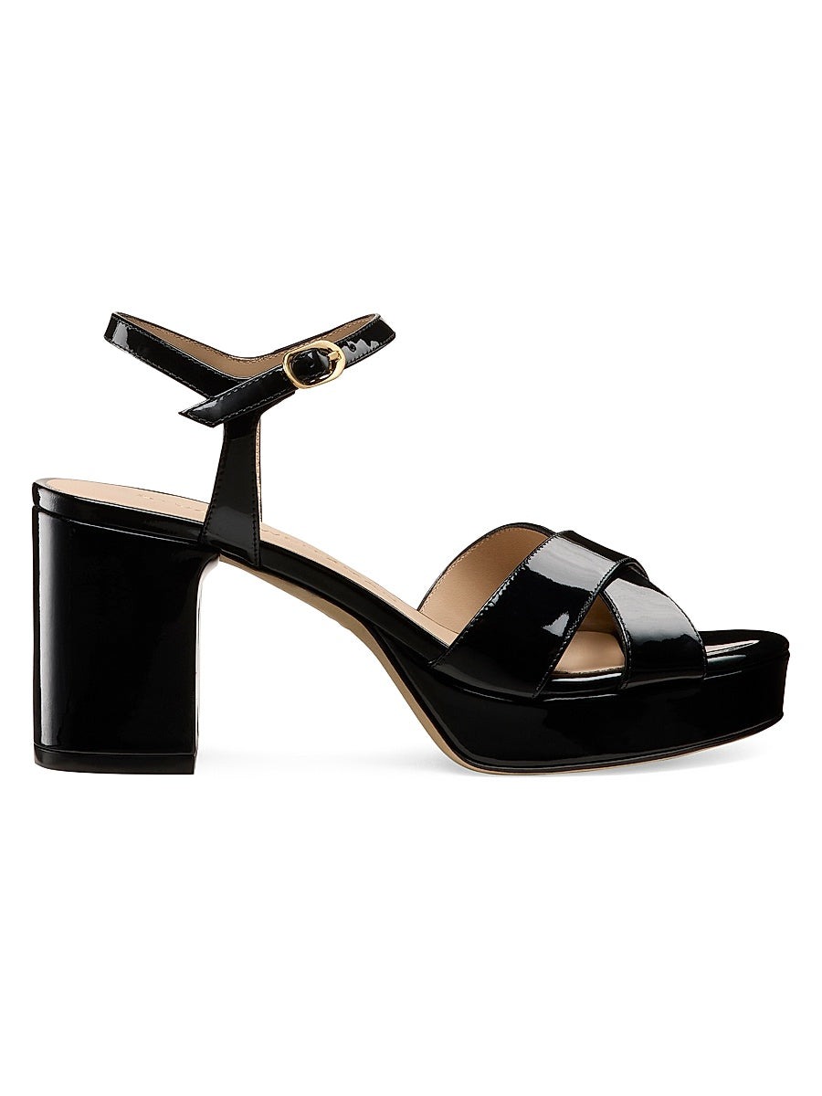 Dayna 80MM Patent Leather Platform Sandals