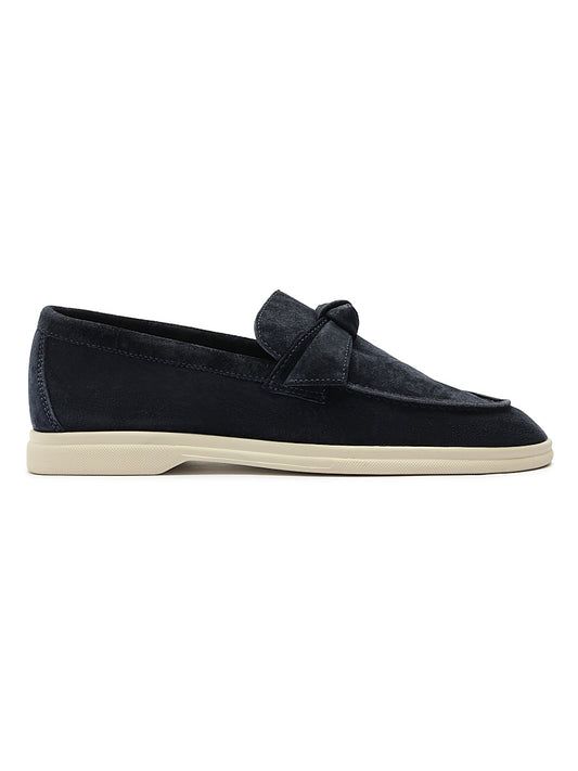 Clarita Suede Bow Loafers