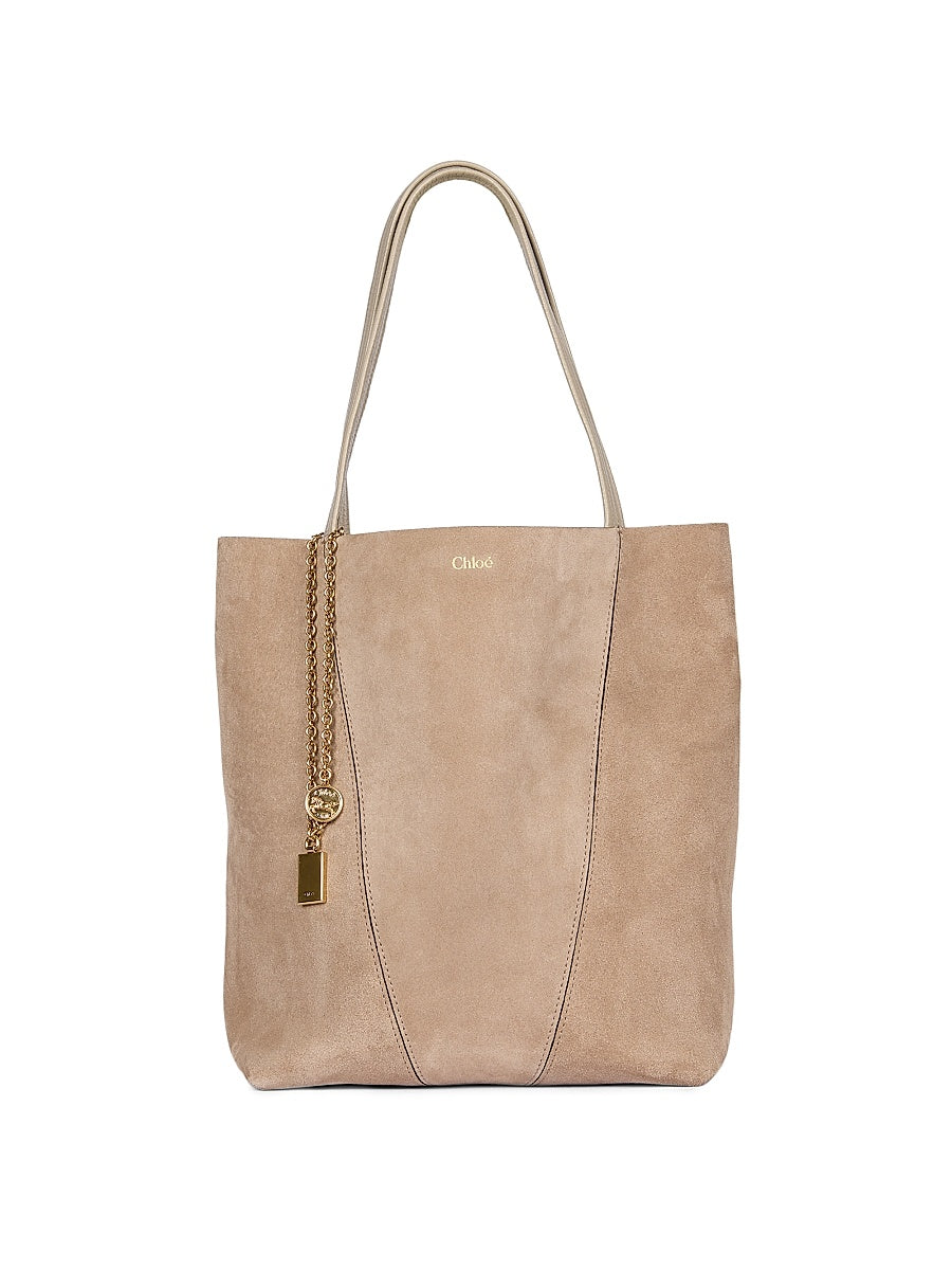 Medium Spin Suede Tote Bag