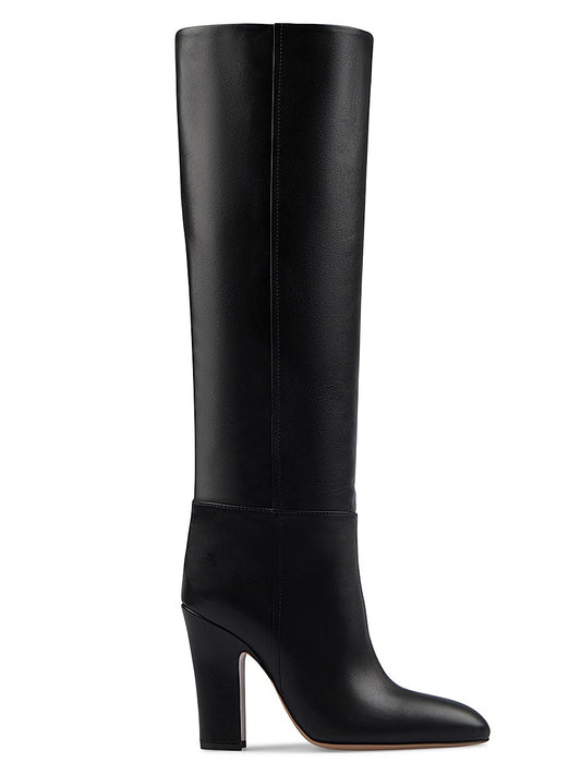 100MM Leather Knee-High Boots