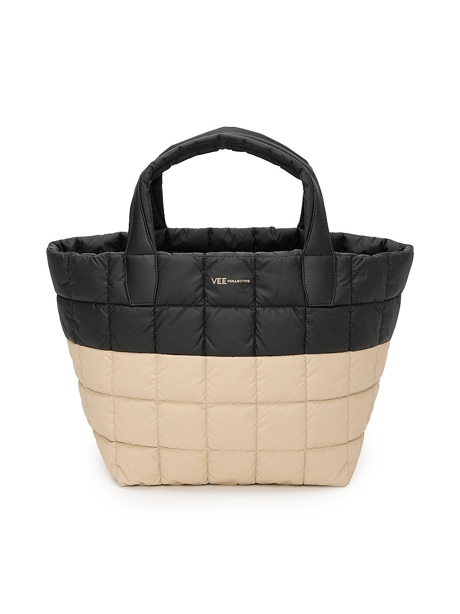 Porter Medium Two-Tone Quilted Tote Bag