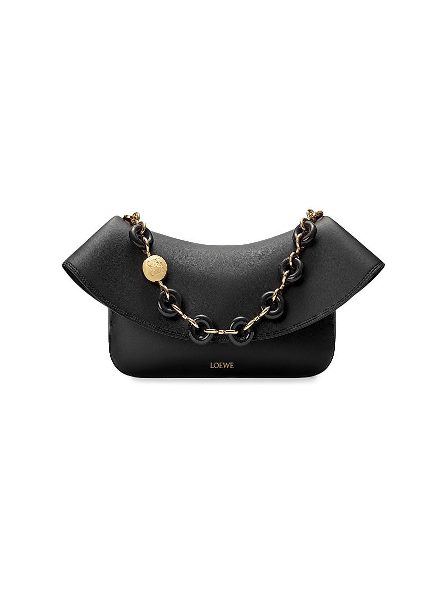 Medium Ola Chain Leather Shoulder Bag