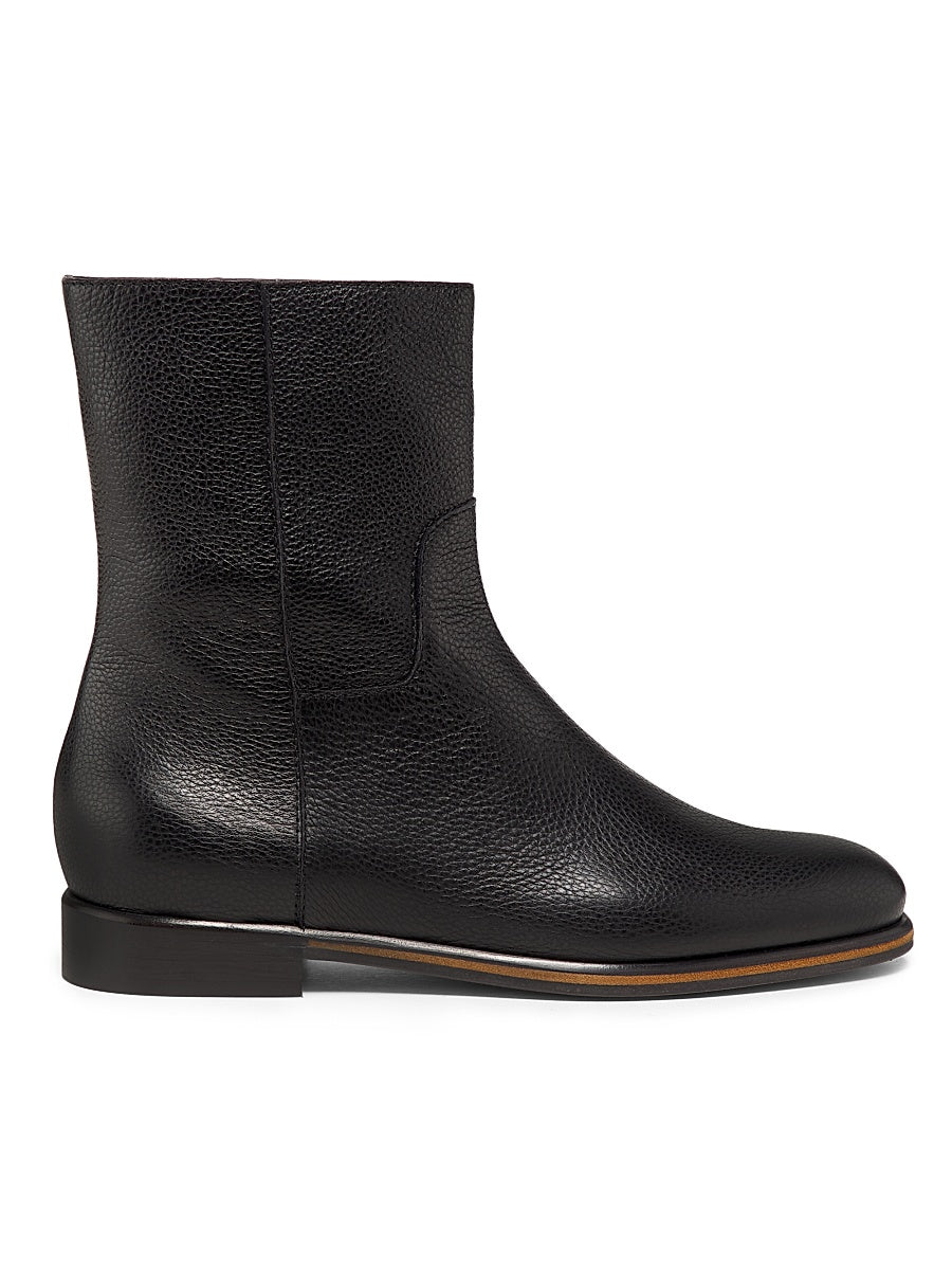 Ascot Leather Ankle Boots