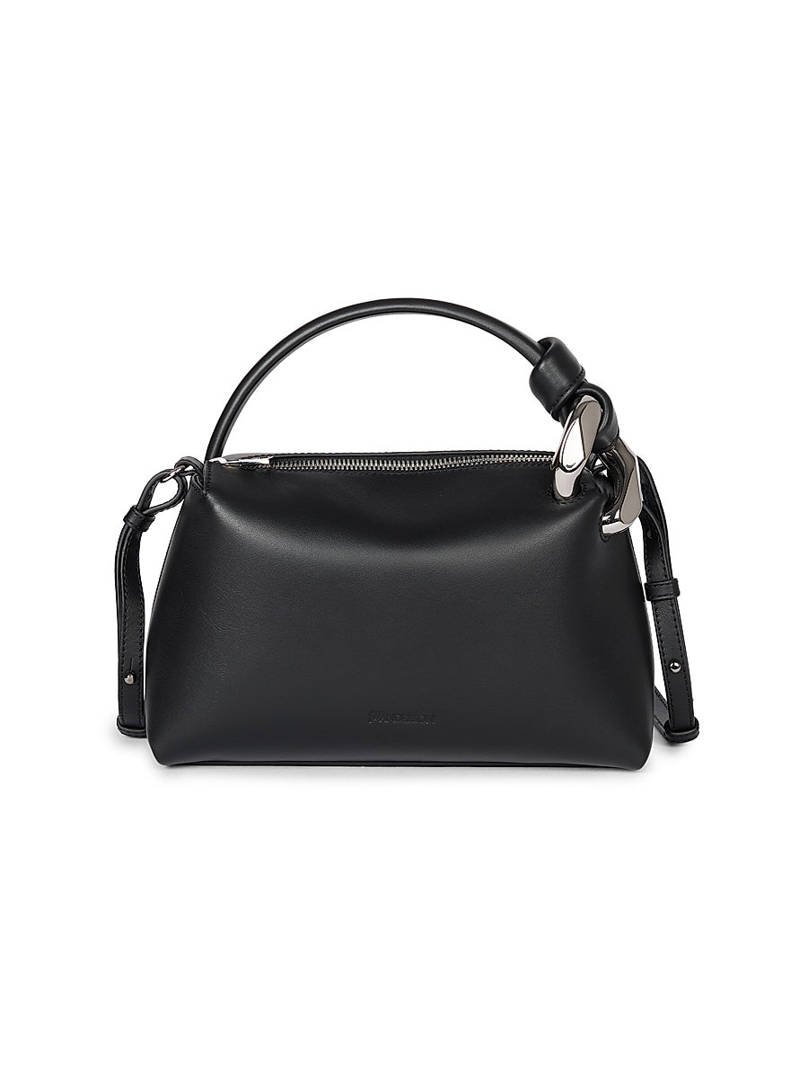 The Small JWA Corner Leather Top Handle Bag