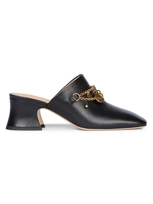 Chloé Charms Leather Mules