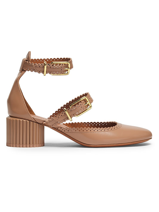 Eddie 55MM Leather Mary Janes