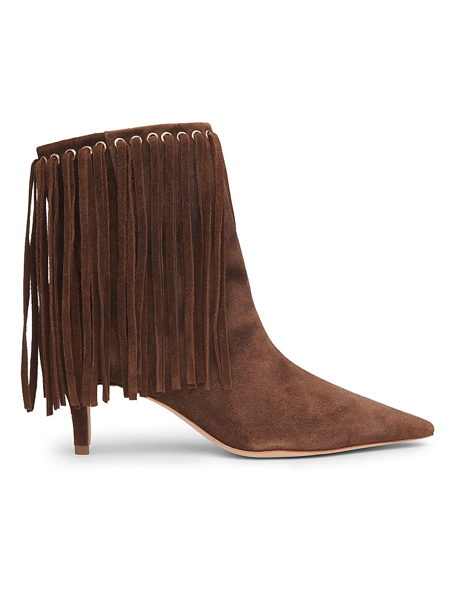 Sammy Fringe Suede Ankle Boots