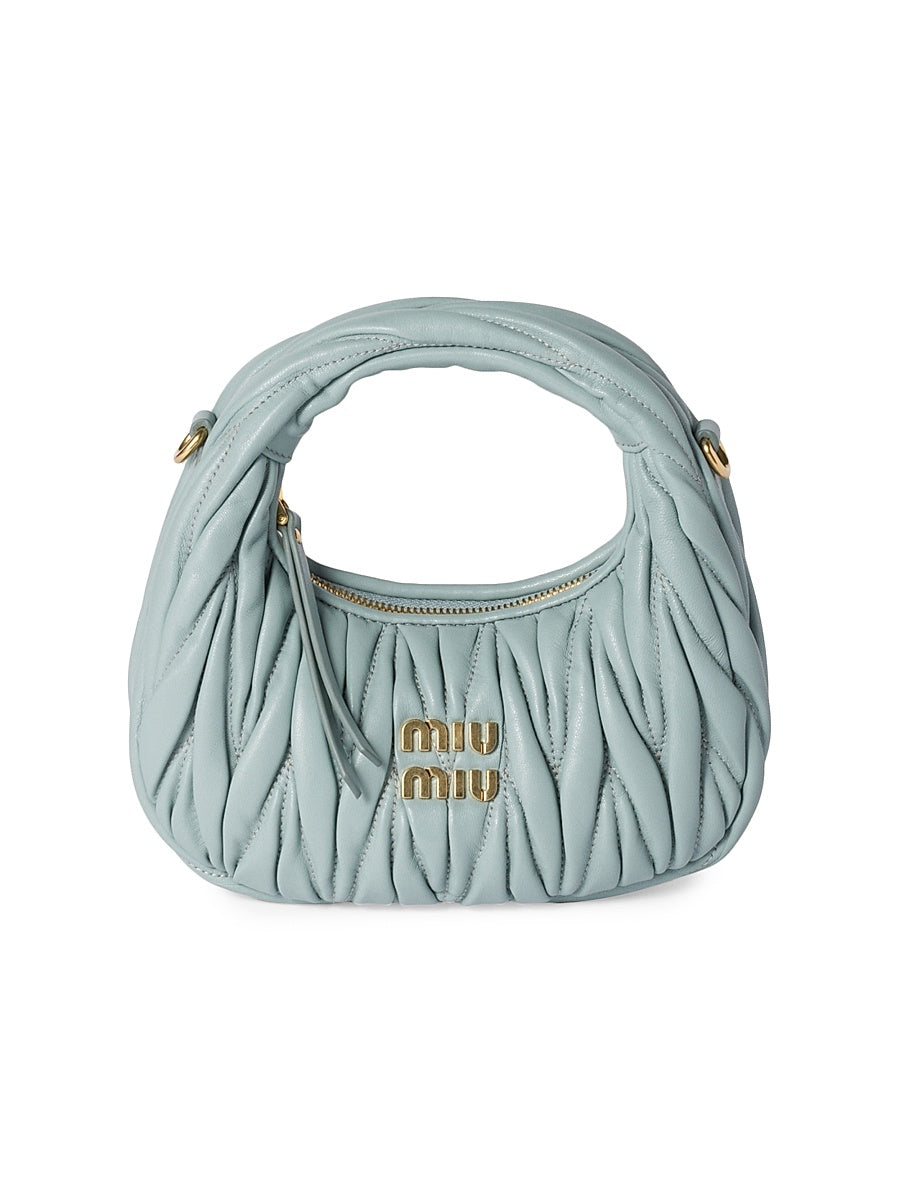 Wander Matelassé Nappa Leather Hobo Mini-Bag