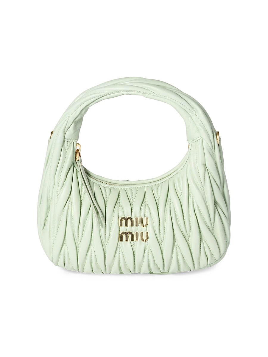 Wander Matelassé Nappa Leather Hobo Bag