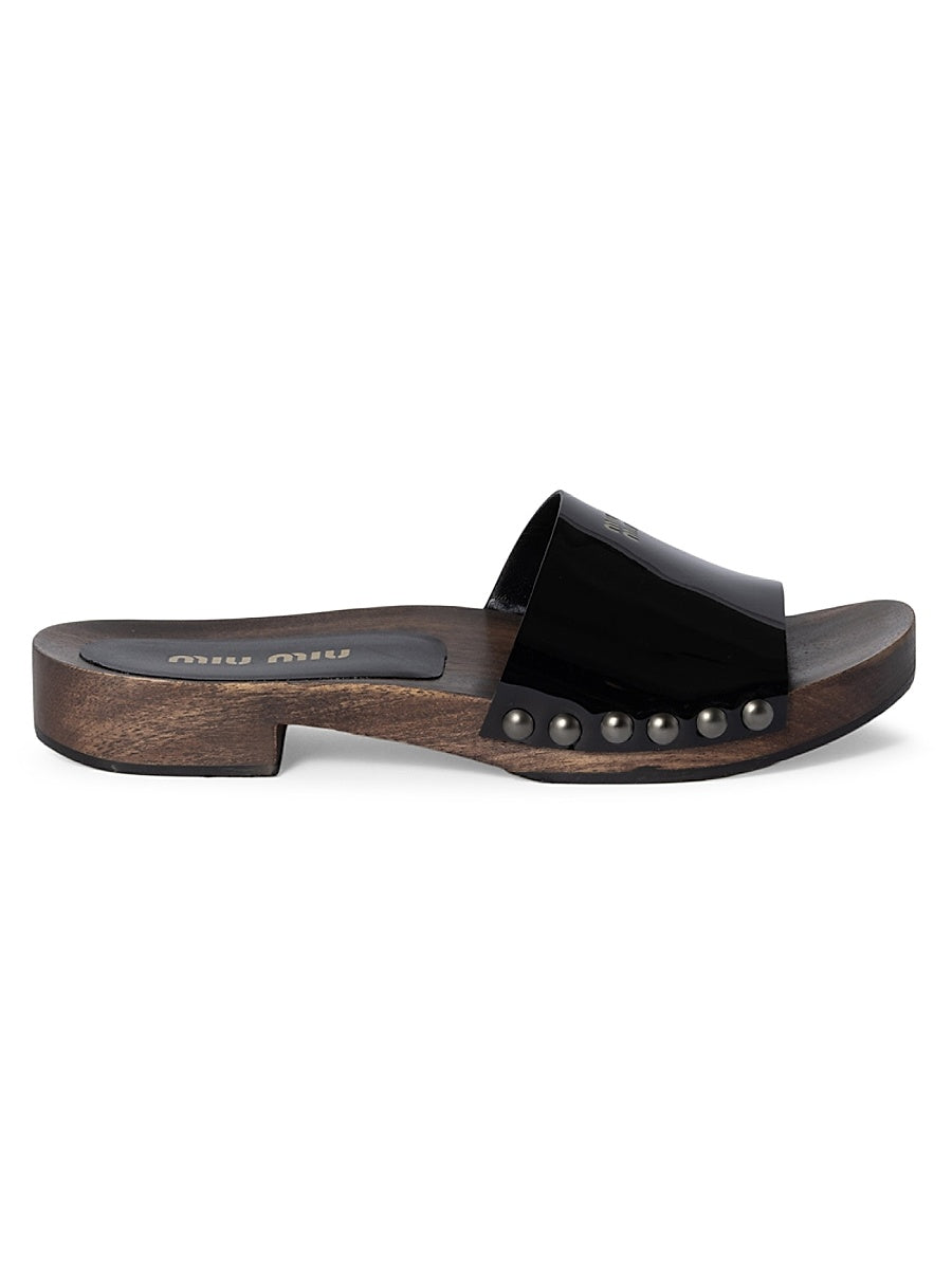 Patent Leather Clogs