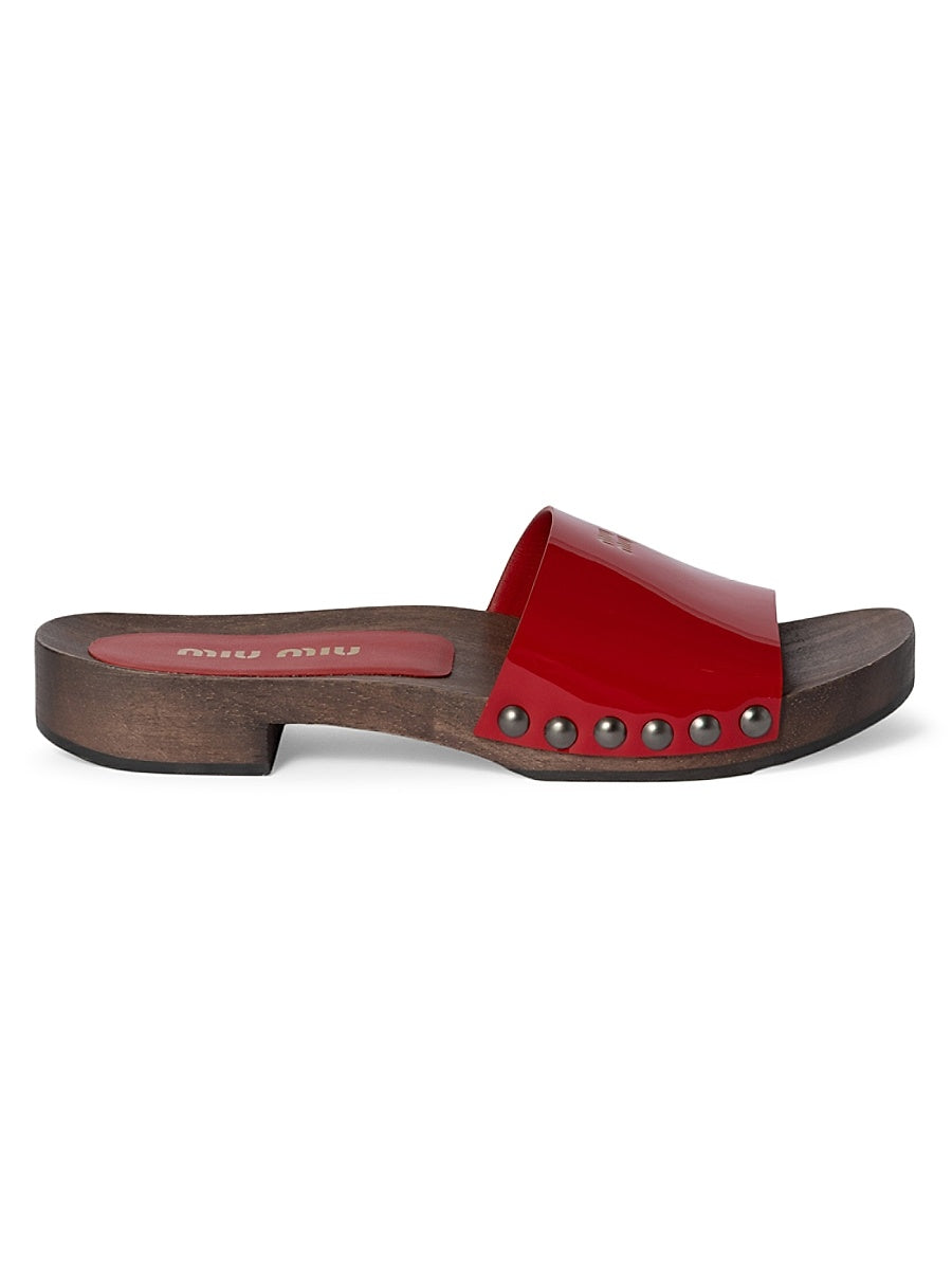 Patent Leather Clogs