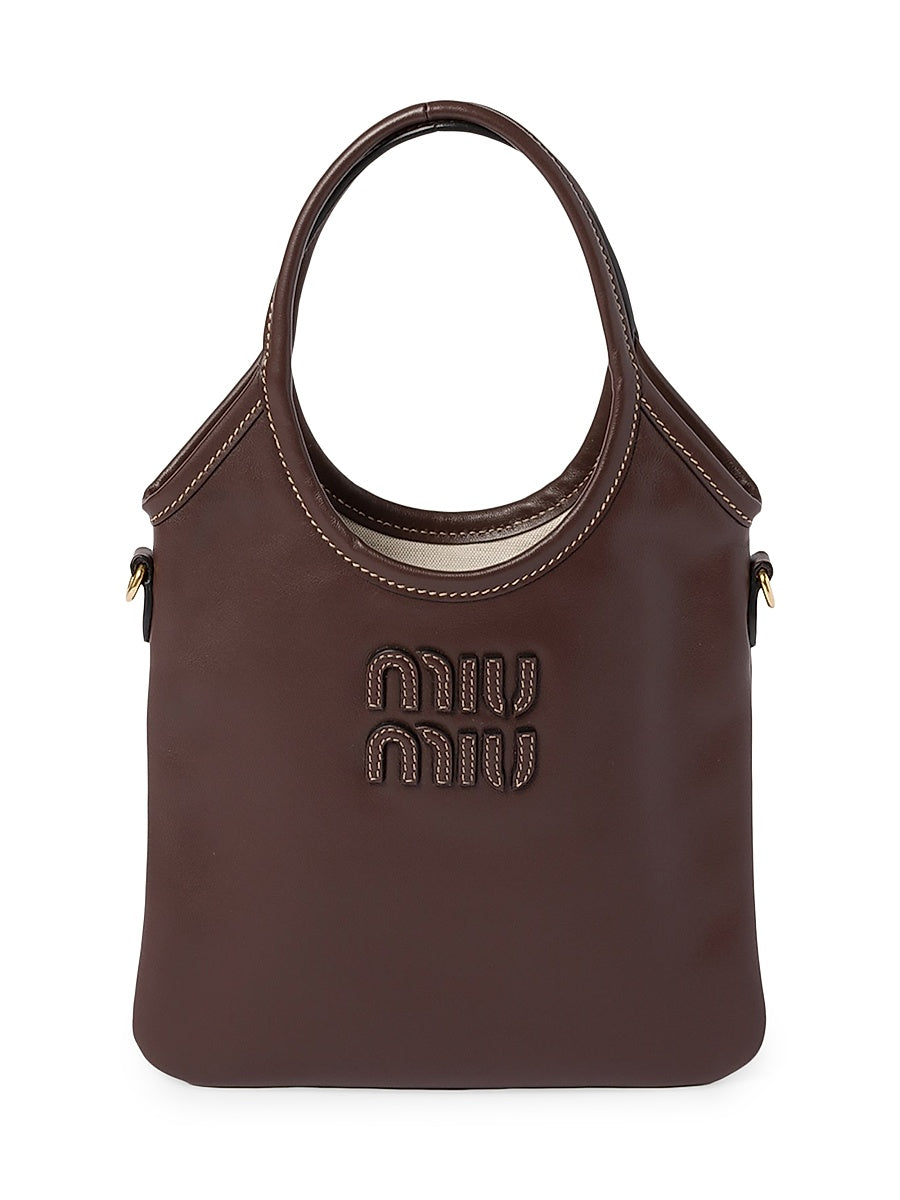 Ivy Leather Top Handle Bag