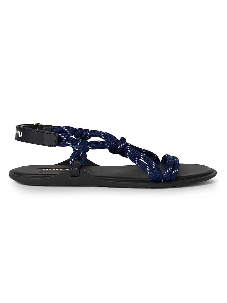 Riviere Cord and Leather Sandals