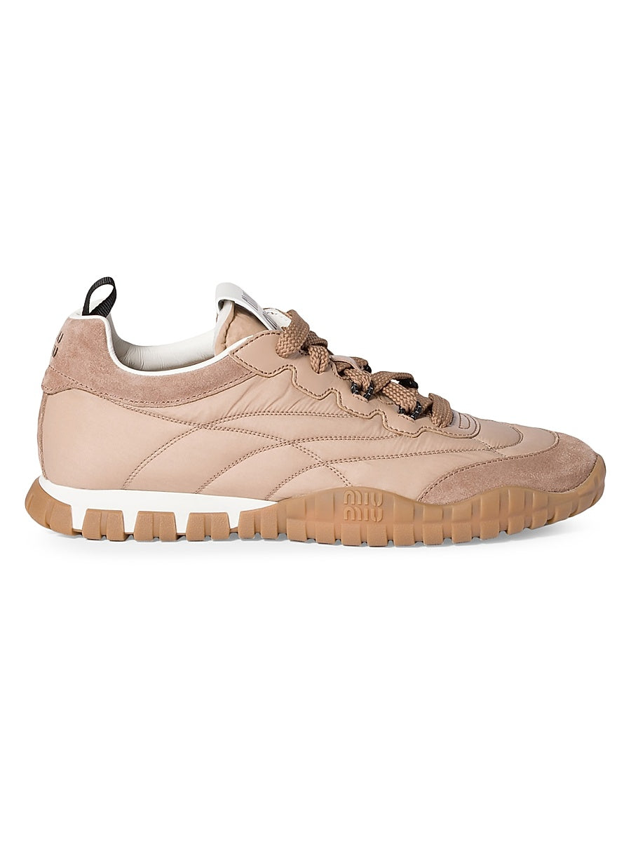 Tyre Technical Fabric and Suede Sneakers